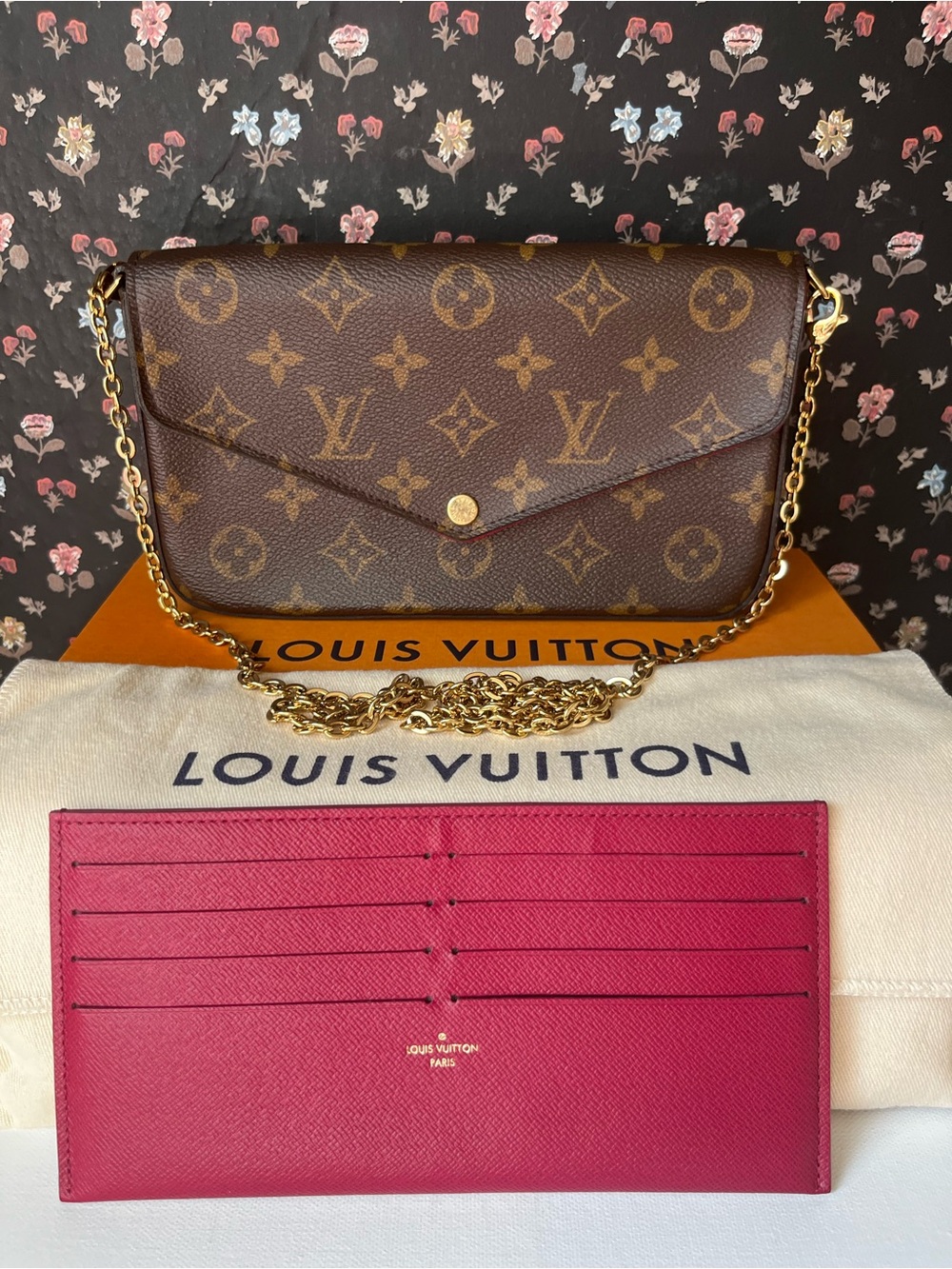 Louis Vuitton felicie pochette crossbody bag